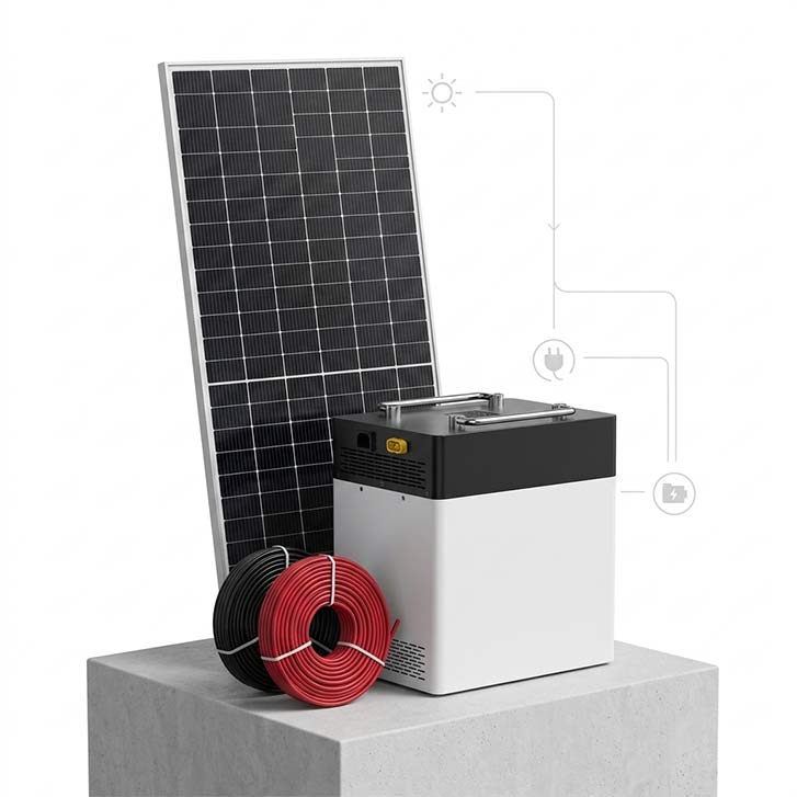 All in One Solar Kits, 1kw 2kwh, Easy Installation-Mini All-in-One ESS